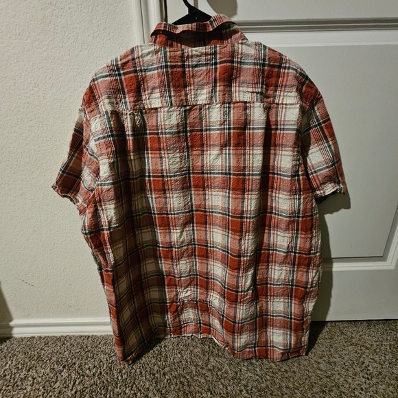 Red Head Brand Co Mens Plaid Short Sleeve Button Down Shirt Size 2XL - Picture 5 of 5